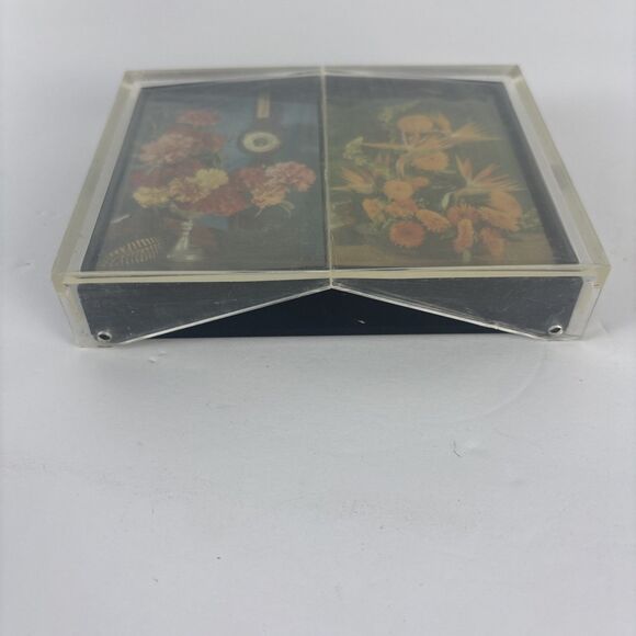 Stardust Nu-Vue Sealed Playing Cards Double Deck in Case Flowers - Picture 6 of 9